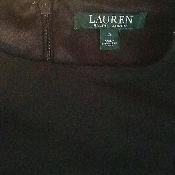 Lauren Ralph Lauren black sleeveless fringe dress - Picture 6 of 7